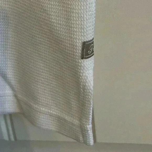 Tommy Bahama silk blend polo shirt top size Medium off white - Picture 3 of 6